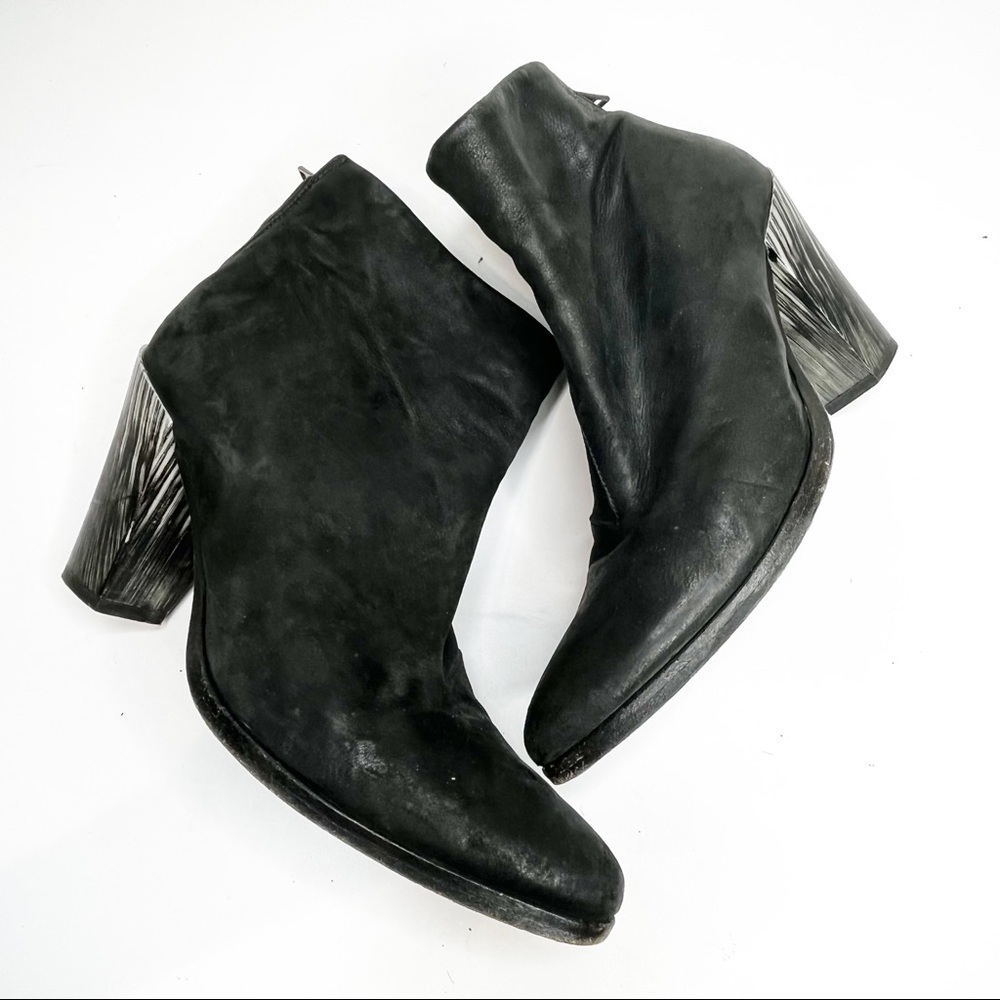 All Saints | Beau Ankle Boots Black Marble Heel